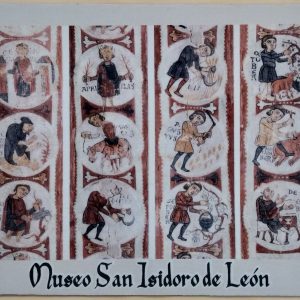 Alfombrilla para pc con dibujo de calendario con dibujos ejemplificativos de la historia de León del Museo San Isidoro de León