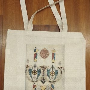 Bolsa totem con imagen del colofón de la Biblia Visigótico-Mozárabe