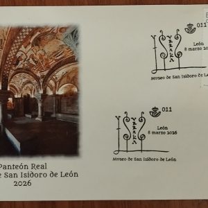 Sobre conmemorativo con sello y matasellos de la Reina Urraca I