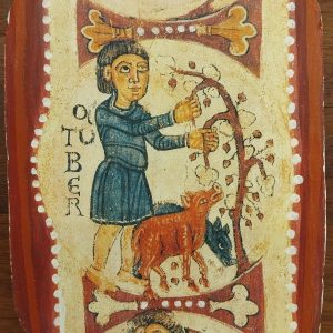 Souvenir mortero decorado de Octubre, Museo de San Isidoro León