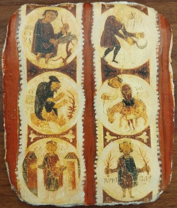 Souvenir mortero decorado con el Primer Semestre, Museo de San Isidoro León