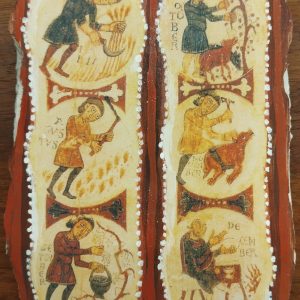 Souvenir mortero decorado con el Segundo Semestre, Museo de San Isidoro León