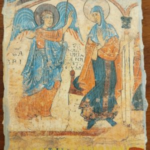Mano de Dios (Dextera Dei) representada en un arco del Panteón Real del Museo San Isidoro de León