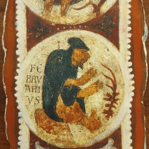 Souvenir mortero decorado de Febrero, Museo de San Isidoro León