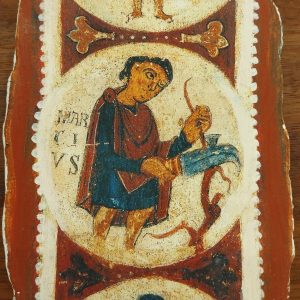 Souvenir mortero decorado de Marzo, Museo de San Isidoro León