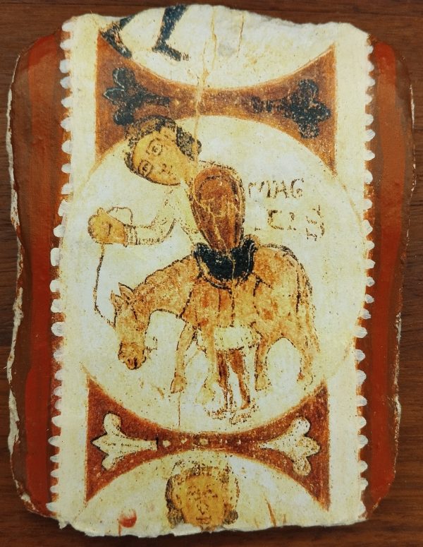 Souvenir mortero decorado de Mayo, Museo de San Isidoro León