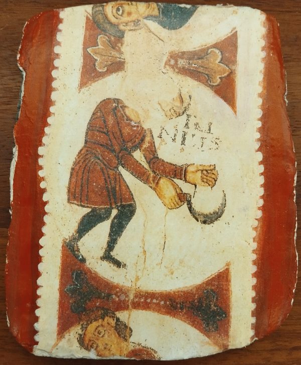 Souvenir mortero decorado de Junio, Museo de San Isidoro León