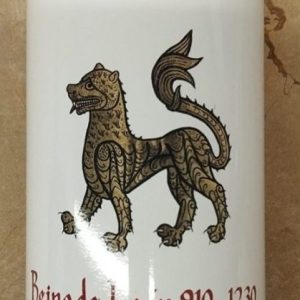 Bidón metálico con el sello de Alfonso IX. 850 ml