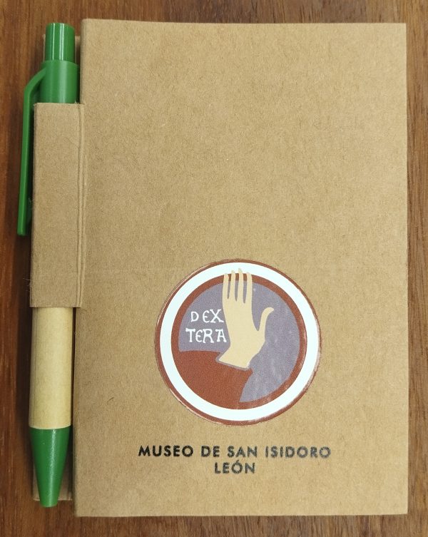 Libreta con boli a la venta en el Museo San Isidoro de León