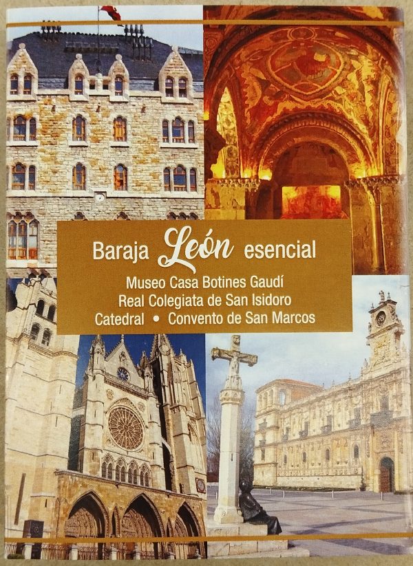 Baraja de cartas León esencial con imágenes de monumentos leoneses