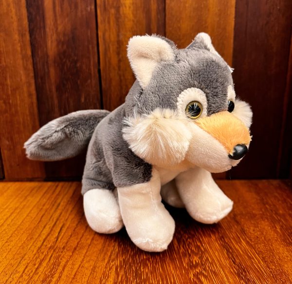 Lobo de peluche expuesto en el Museo de San Isidoro de León